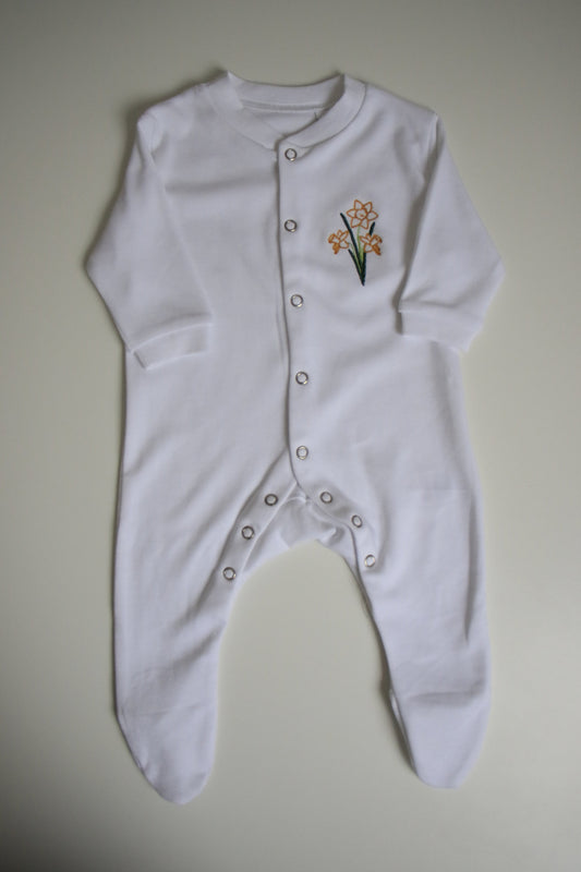 Newborn Daffodil Babygrow