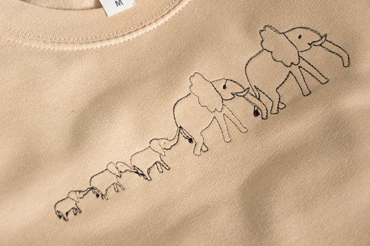 Adults 5 Elephant Family Sweater